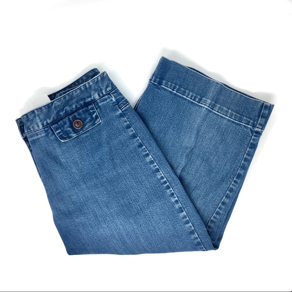 Talbots Medium Wash Capri Straight Leg Jeans